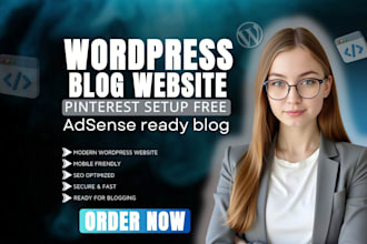 build a professional wordpress blog website