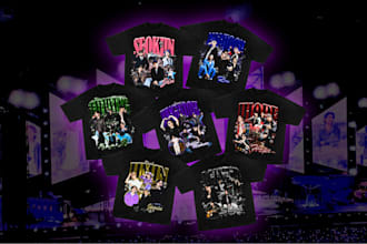 create custom kpop bootleg merchandise designs