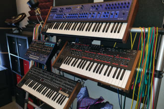 record analog synthesizer samples