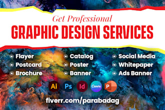 design canva flayer, social media post, brochure, ads banner