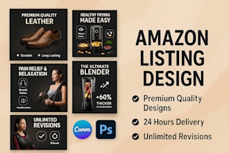 do premium amazon product listing pictures,  amazon product infographics design