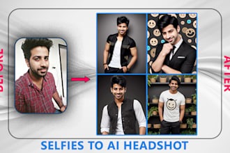 do realistic head transformation selfies to ai photos