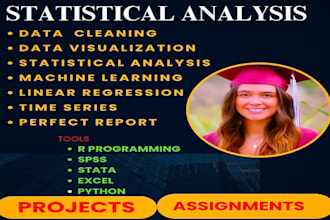 do r programming, r script, statistics projects, and r studio projects