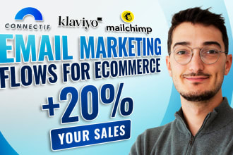 do email marketing flows for ecommerce with klaviyo, connectif, shopify