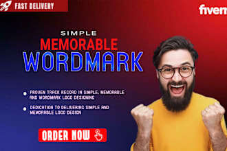 design a simple , memorable wordmark logo for brand identity