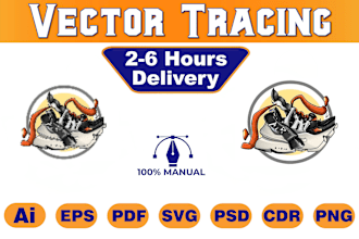 do vector tracing, vectorize, recreate, redraw or convert logo to vector