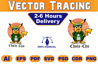 do vector tracing, image to vector or digital art