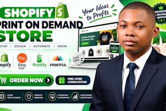 do shopify print on demand store shopify pod etsy pod with printify or printful