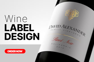 design a professional wine label