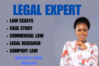 do law essays, company law, case briefs, legal research and case study