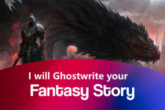 ghostwrite your fantasy book, fiction ghostwriter