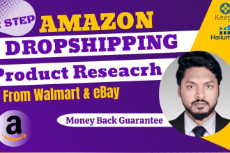 do amazon dropshipping product research from walmart ebay