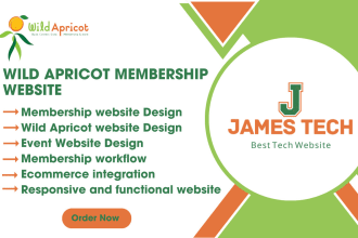 design your membership and event website using wild apricot