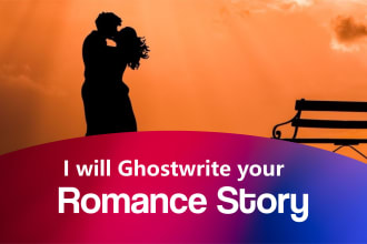 ghostwrite your romance book, fiction ghostwriter