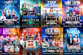 design a flyer for your event, party, concert, or church