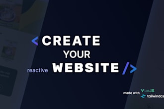 create your reactive website with vue and tailwind