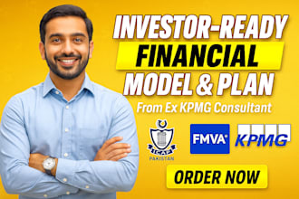 provide investor ready financial projections, forecast and financial model