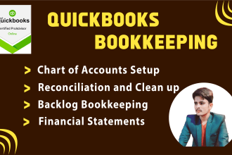 setup, clean up, bookkeeping and bank reconciliation in quickbooks online