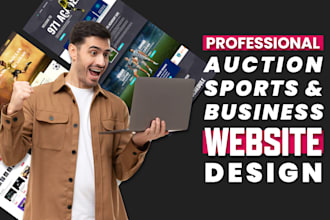 provide attractive sports, auction, and business website