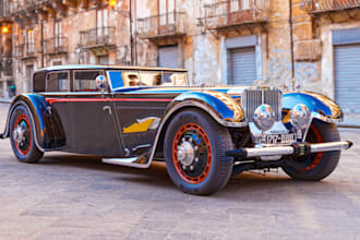 creating a realistic 3d model of a classic car