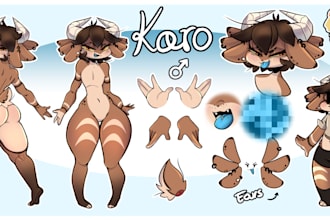 draw a ref sheet for your character