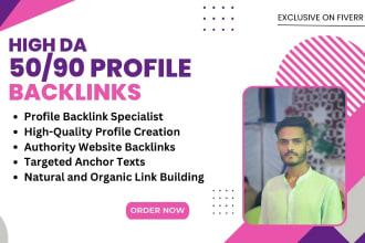 do niche relevant, website and profile premium backlinks expert service