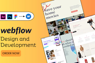 develop a professional webflow website