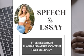 write your professional speech