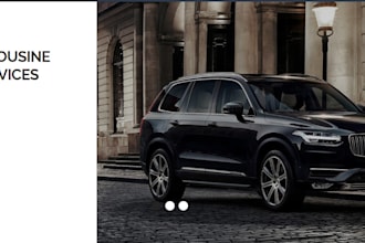 design taxi website limousine website, chauffeur website,