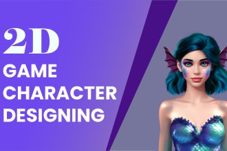 create unique and professional 2d game character designing