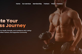 create health care, salon, gym, real estate, landing page, yoga website for you