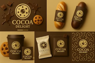 do brand style guide with minimalist logo, brand identity with branding kit