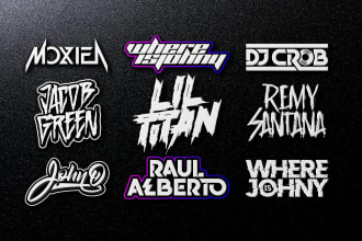 design your unique music, rap band, and dj logo