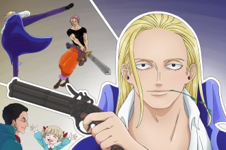draw you into one piece anime character