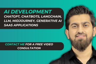 develop ai saas chatgpt llm langchain chatbots mobile and web apps