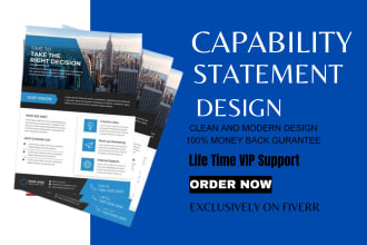 design professional government capability statement