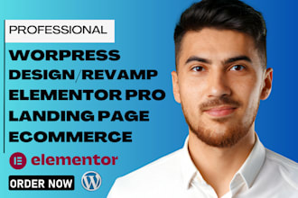 build wordpress website design elementor pro setup woocommerce printify printful