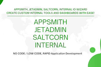 create appsmith, jetadmin dashboards, internal mvp and tools