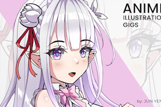 draw  anime avatar icon profile picture for you