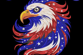 do embroidery digitizing cap logo very smoothly just 1 hour