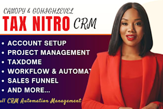be your tax nitro crm, canopy crm, ghl expert for accounting workflow automation