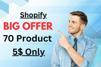 do shopify product listing, import products, shopify data entry