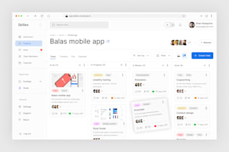 modern web app UI UX design in figma dashboard saas UI