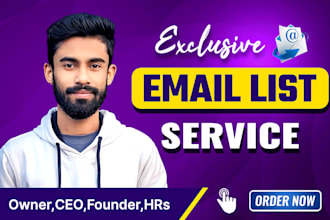create niche targeted email lists, valid email finding, and email list building