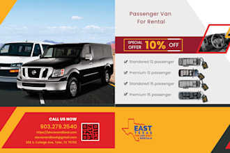 design 2 sided postcards for print in high quality