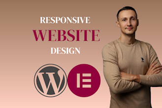 create responsive wordpress website design and landing page