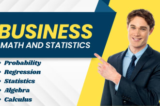 assist in math, business statistics, college algebra
