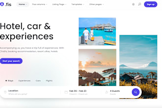 develop travel agency website, ota, tour package booking