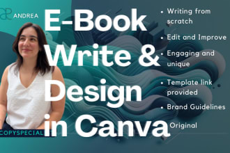 write and design your ebook in canva