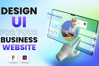 do figma website design, website ui, ui ux mockup, landing page design
